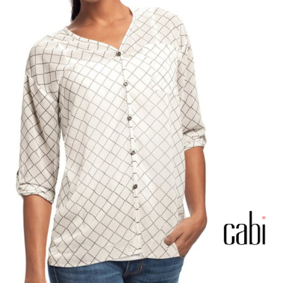 CAbi Tops - Charming Vintage cabi Spring '14 Chessboard Top